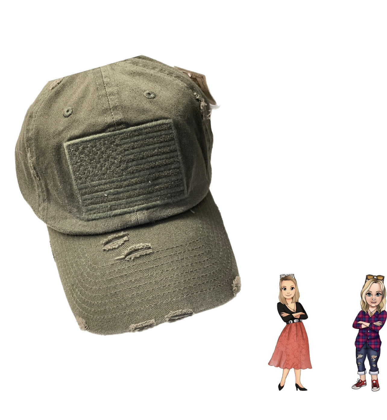 Olive Flag Trucker Hat