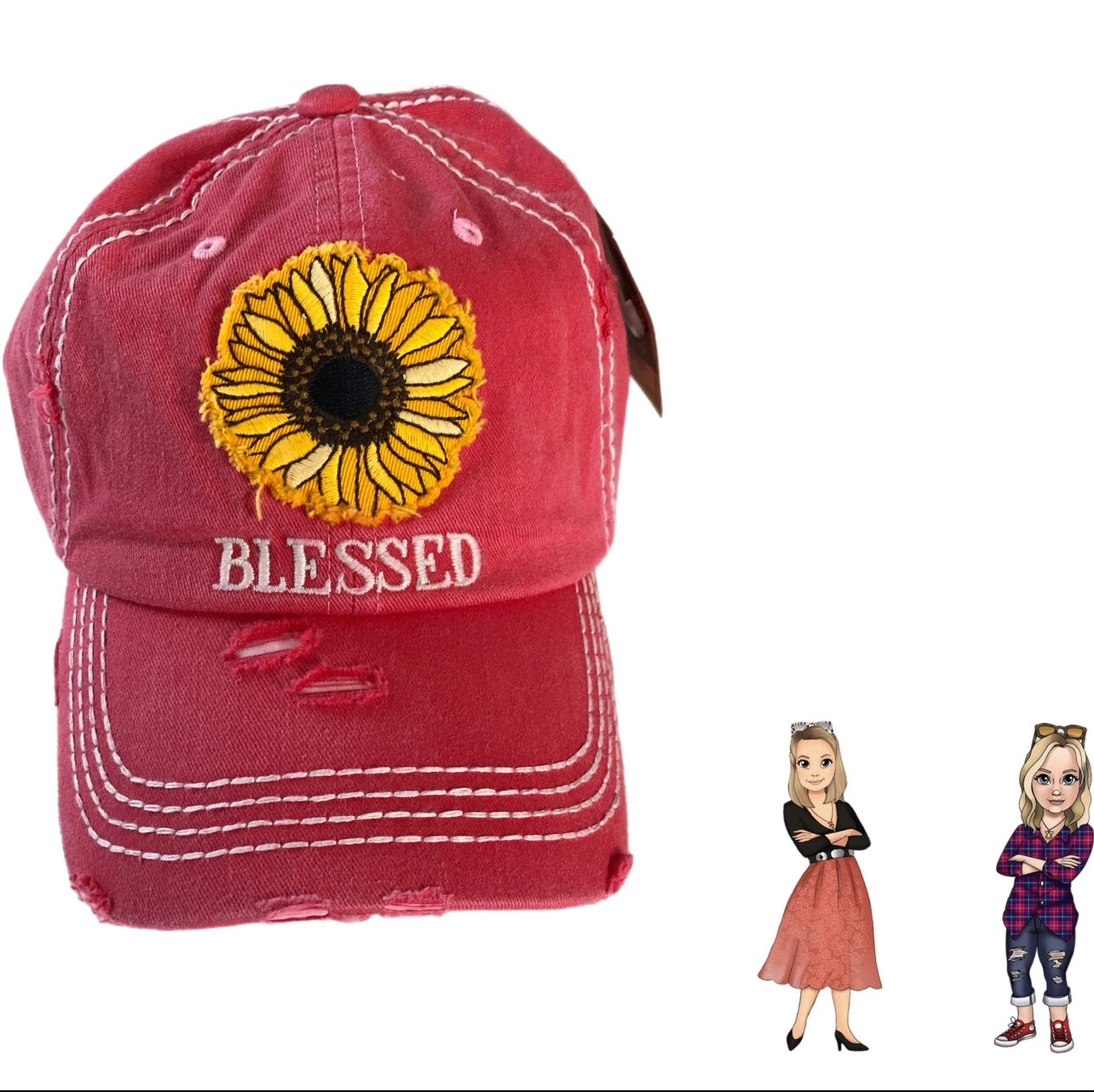 Sunflower Blessed Trucker Hat