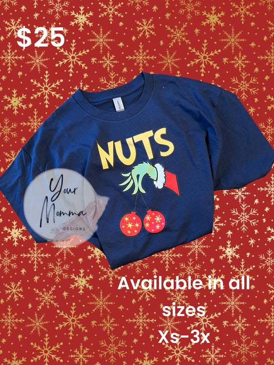 Nuts Short Sleeve Tee Shirt